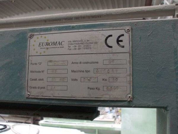 single head polishing machine used for flat and bull noise euromac luca88