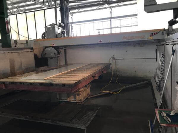 automatic cn bridge sawing machine bisso cb350 second hand marble granite