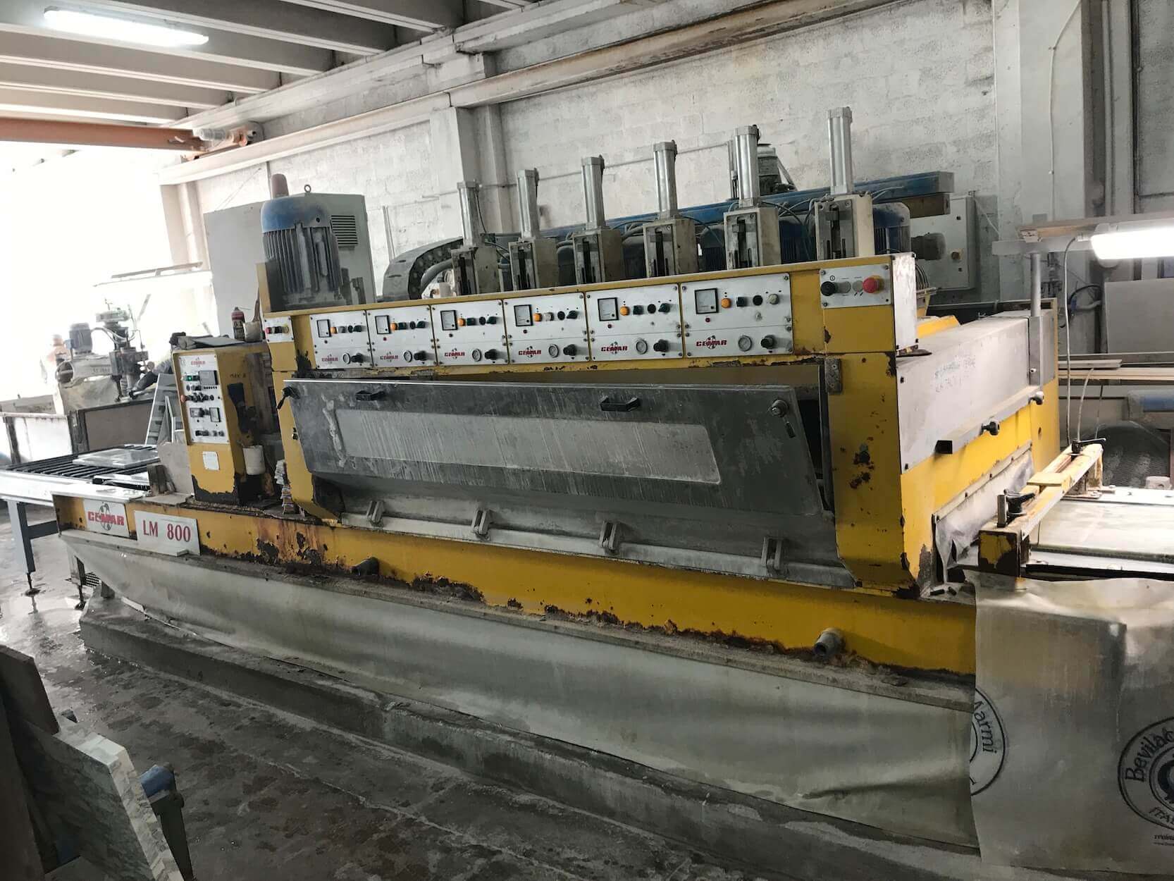 Polishing machine for marble tiles Cemar LM8 2C+8A